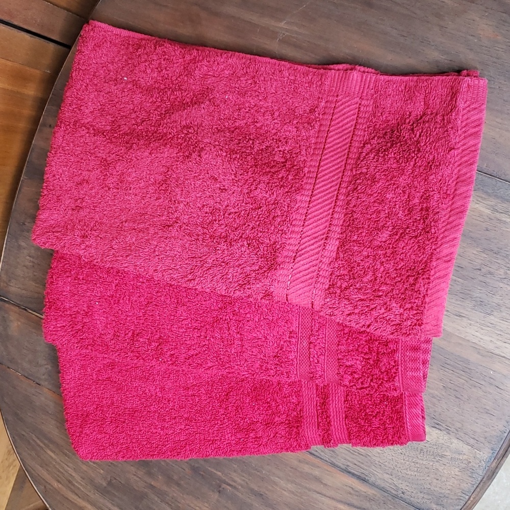 Bundle Red Hand Towels